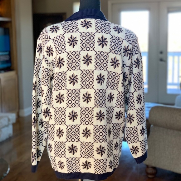 Alfred Dunner Navy‎ Sweater Geometric Print - Picture 5 of 11